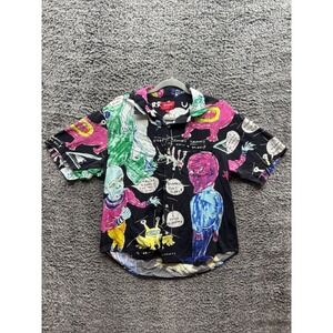 Supreme‎ Daniel Johnston Rayon S/S Shirt Black Mens Size M